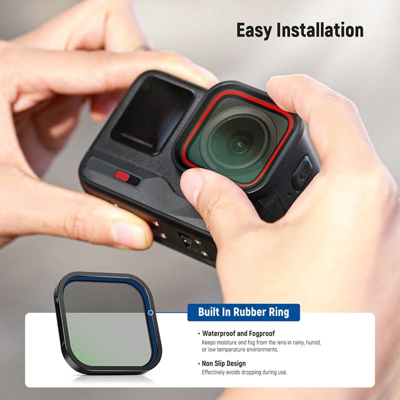 VividSky Pro 4-in-1 Action Camera Filter Kit